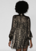 Saint Laurent Paris Gold Lurex Leopard Print Babydoll Dress Pre-Fall2020