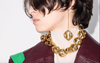 Chloé "Trudie" Gold Link Choker Necklace SS2021