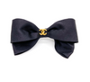 Chanel Black Satin Double Bow Ballerina Headband