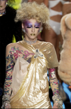 Christian Dior by John Galliano Clear Lucite Large Logo Baguette Crystal Cuff Bracelet Spring 2004 Runway