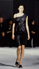 Ann Demeulemeester Black Rubberized Asymmetrical Drape Top Runway Spring 1997