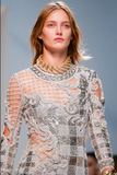 Balmain Gold Oversized Chain Link Runway Necklace Rihanna Spring 2014