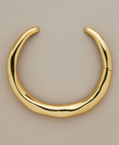 Alexis Bittar 14k Gold Plated Thick Sculptural Choker Necklace