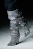 Vintage Crystal Saint Laurent Niki Style Over Knee Slouch Boots