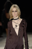 Gucci by Tom Ford Dark Brown Silk Lace Up Top Fall 2002