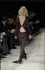 Gucci by Tom Ford Dark Brown Silk Lace Up Top Fall 2002