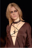 Gucci by Tom Ford Dark Brown Silk Lace Up Top Fall 2002