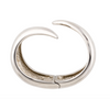 Guiseppe Zanotti Silver Pointed Claw Bracelet