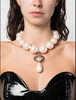 Vivienne Westwood Oversized Huge Gold Orb with Pearl Drop Pearl Necklace