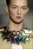 Saint Laurent "YSL" Pink Plexi Star Brooch Spring 2008 Runway