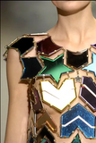 Saint Laurent "YSL" Pink Plexi Star Brooch Spring 2008 Runway