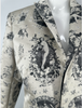 Jean Paul Gaultier Black White Satin Angel Cherub Dove Holy Star Print Blazer Jacket