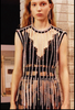 Christopher Kane Crystal Silver Black Gross Grain Fringe Top Pre Fall 2018
