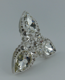 Christian Dior Lucite and Large Crystal Broach SS2004