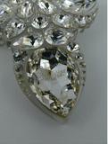 Christian Dior Lucite and Large Crystal Broach SS2004