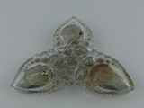 Christian Dior Lucite and Large Crystal Broach SS2004