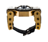 Lanvin Geometric Crystal Art Deco Marie-Laure Cuff Bracelet