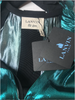 Lanvin Green Blue Turquoise Metallic Drop Waist Dress Spring 2014 Runway