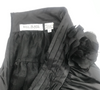 Bill Blass Black Taffeta Full Evening Skirt with Flower Detail