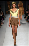 Miu Miu Yellow Top and Skirt Set with Embellishment SS2004 - BOUTIQUE PURCHASE PRICE
