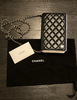 Chanel black quilted wallet on a chain 2022 collectors item
