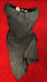Vivienne Westwood Gray Elephant Skin Textured Devana Corset Dress