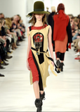 Maison Margiela Gold Industrial Steam Punk Oversized Earrings Runway Fall 2017