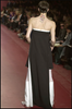 Fendi Black Short Mini with Long Train Dress Gown Bride Finale Look Fall 2001