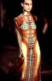 Jean Paul Gaultier FW 1995 Cyber Dot Bra Mesh Long Sleeve Top