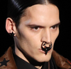 Givenchy Gold Black Crystal Star Nose Ring Piercing Fall 2012 Runway
