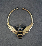 Givenchy Gold Black Crystal Small Nose Ring Piercing Fall 2012 Runway