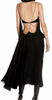 Mugler Black Cut Out Sheer Strap Gown