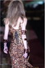 Roberto Cavalli Tortoise Leopard Print Silk High Slit Slip Dress Gown Runway Fall 2003