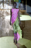 Roberto Cavalli Turquoise Pink Yellow Optical Illusion Print Silk Slip Dress Gown Spring 2001