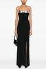 Mugler Black Silver Metallic Bra Wings Bustier Corset Dress Gown