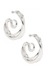 Panconesi Silver Large Triptych Swirl Earrings