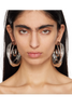 Panconesi Silver Large Triptych Swirl Earrings