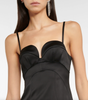 Givenchy Black Silk Slip Dress Gown
