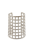 Saint Laurent Silver Caged Arm Cuff Bracelet