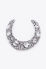 Area XL Silver Crystal Slip-On Collar Necklace