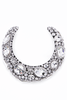 Area Silver XL Crystal Slip-On Collar Necklace