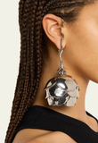 Alexander McQueen Silver XL Rose Ear Cuff Earring