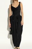Vivienne Westwood Black Sunday Garden Draped Dress Gown