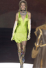 Roberto Cavalli Green Ruched Bias Cut Dress