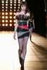 Saint Laurent Black Patchwork Tulle Zipper Strapless Mini Dress Runway FW2015