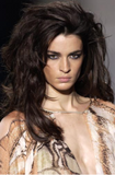 Roberto Cavalli Pink Sheer Chiffon Ruffle Print Cut Out Draped Dress Runway SS2004