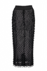 Dolce & Gabbana Black Sheer Crystal Embellished Skirt