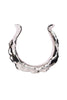 Defaïence Silver Abstract Ripple Concave Slip On Collar Necklace