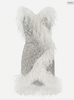 Dolce & Gabbana Silver Sequin Asymmetric Feather Dress