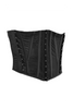 Dolce & Gabbana Black Boning Waist Cinching Corset
